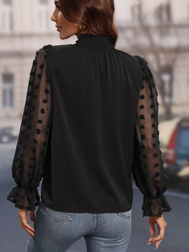 Blusas Ponto suíço manga longa