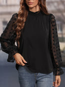 Blusas Ponto suíço manga longa