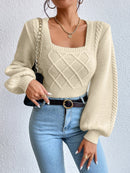 Trico Decote Quadrado