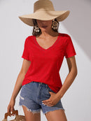 Blusa com decote em V