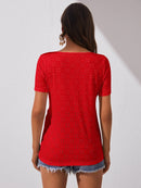 Blusa com decote em V