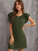 Vestido manga borboleta