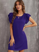 Vestido manga borboleta