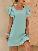 Vestido manga borboleta