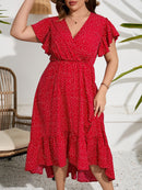 Vestido com decote V