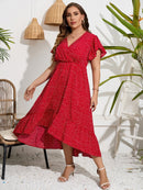 Vestido com decote V