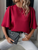 Blusa manga de borboleta