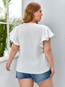 Blusa manga borboleta