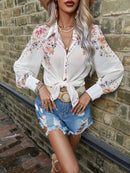 Camisa impressão floral