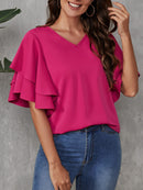 Blusa manga de borboleta