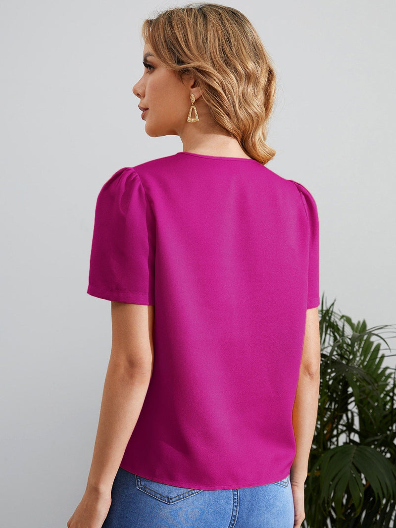 Blusa decote vazado