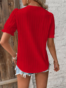 Blusa com renda de guipura