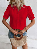Blusa com renda de guipura