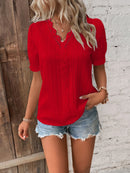 Blusa com renda de guipura