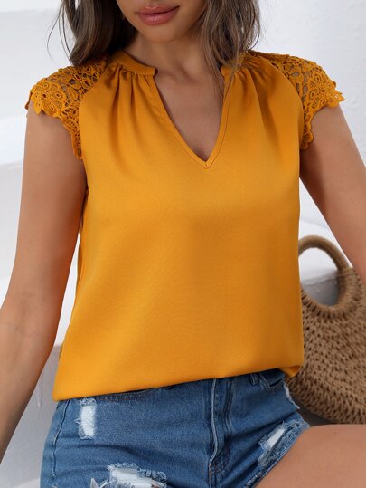 Blusa Renda Guipura