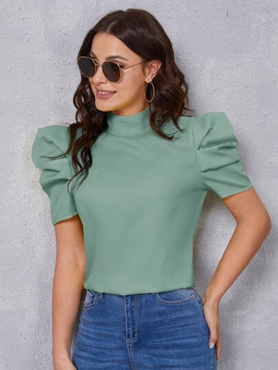 Blusa manga bufante