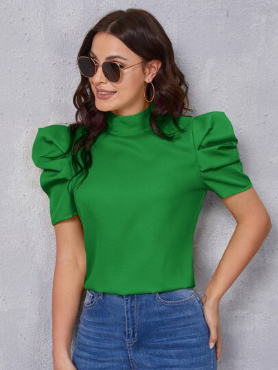 Blusa manga bufante