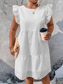 Vestido manga borboleta