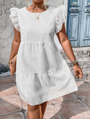 Vestido manga borboleta