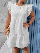 Vestido manga borboleta