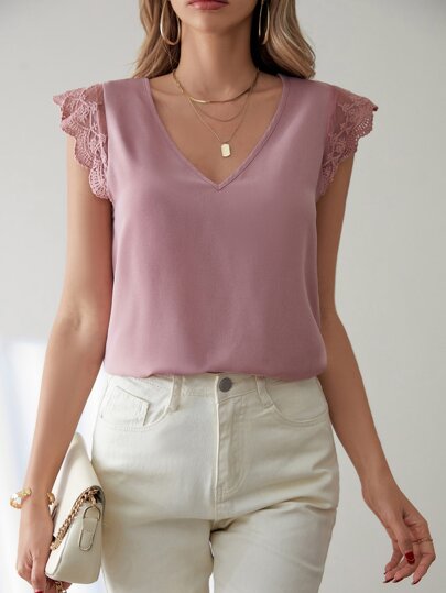 Blusa com renda