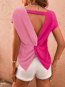 Blusa  torção nas costas