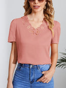 Blusa decote vazado