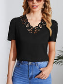 Blusa decote vazado