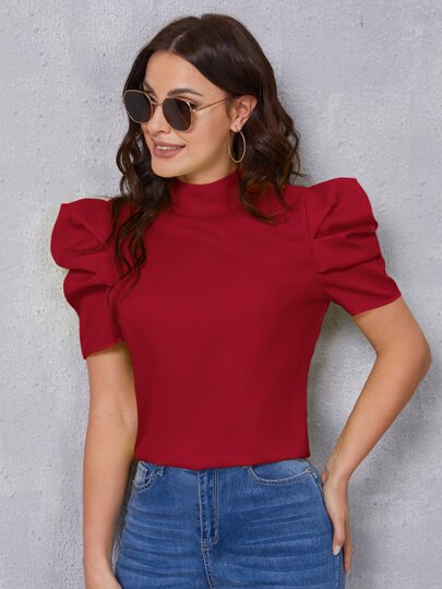 Blusa manga bufante