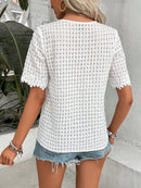 Blusa com renda guipura