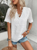 Blusa com renda guipura