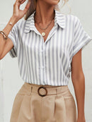 Camisa manga curta listrada