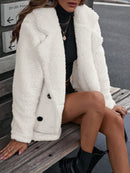 Casaco feminino teddy