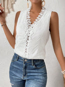 Blusa renda guipura