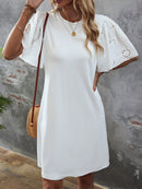 Vestido Manga De Borboleta