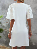 Vestido Manga De Borboleta