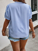 Camisa manga Bufante com bordado