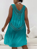 Saida de praia com Crochê