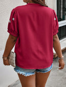 Camisa manga Bufante com bordado