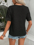 Blusa com renda guipura