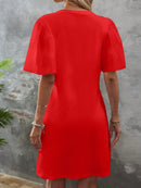 Vestido Manga De Borboleta