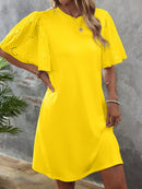 Vestido Manga De Borboleta