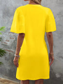 Vestido Manga De Borboleta