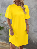 Vestido Manga De Borboleta