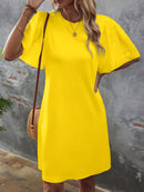 Vestido Manga De Borboleta