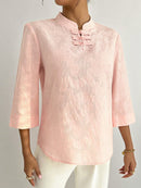 Camisa feminina manga 3/4