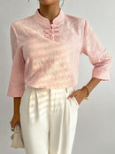 Camisa feminina manga 3/4