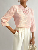 Camisa feminina manga 3/4