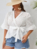 Blusa Peplum de lese
