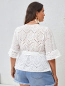 Blusa Peplum de lese